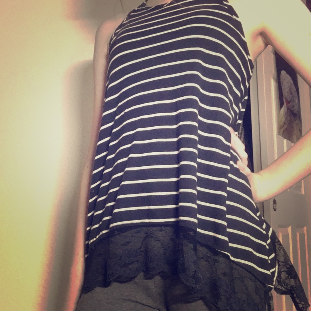 Dark navy blue tank top